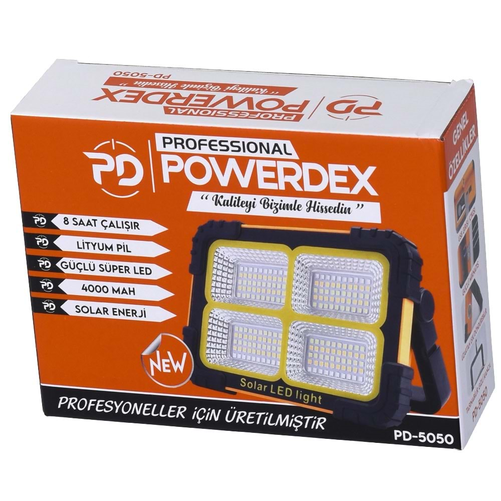 POWERDEX Solar Ve Usb Şarjlı Kamp Feneri PD-5050