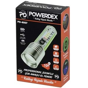 POWERDEX 10W Çok Amaçlı Şarjlı Fener PD-8007