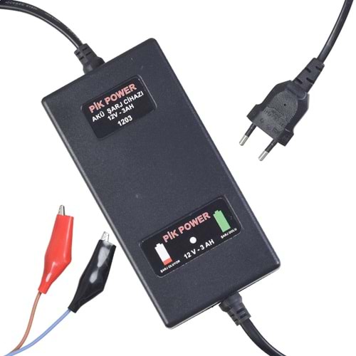 Pik 12V 3A Akü Şarj Cihazı PİK-1203