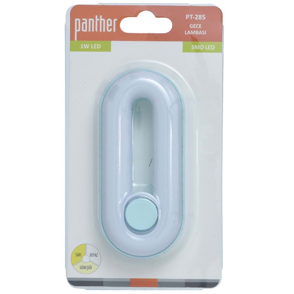 PANTHER 1W SMD Led 3 Işık Modu Gece Lambası PT-285