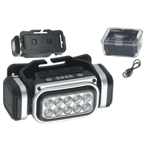 PANTHER 3W Ledli USB Şarjlı Kafa Lambası PT-5520