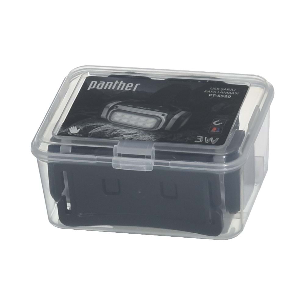 PANTHER 3W Ledli USB Şarjlı Kafa Lambası PT-5520