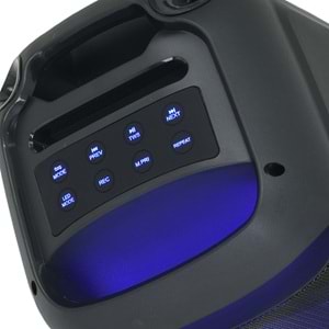 QL Bluetooth ve USB Girişli 8 İnch Şarjlı Işıklı Müzik Sistemi QL-8811
