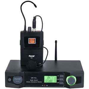 ROOF Uhf Tek Yaka Kablosuz Mikrofon R-201 Y