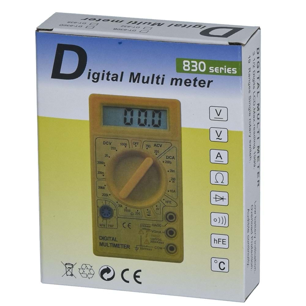 RMZ Dijital Ölçü Aleti (Multimetre) RMZ-830 D