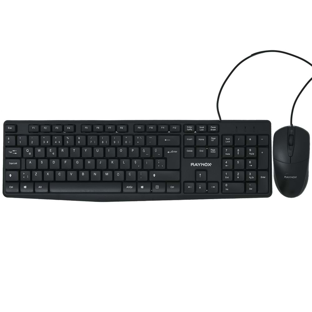 RAYNOX Kablolu Klavye Mause Set RX-KM101