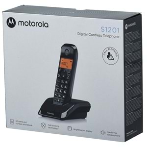 MOTOROLA Telsiz (DECT) Kablosuz Ev ve Ofis Telefonu S-1201B