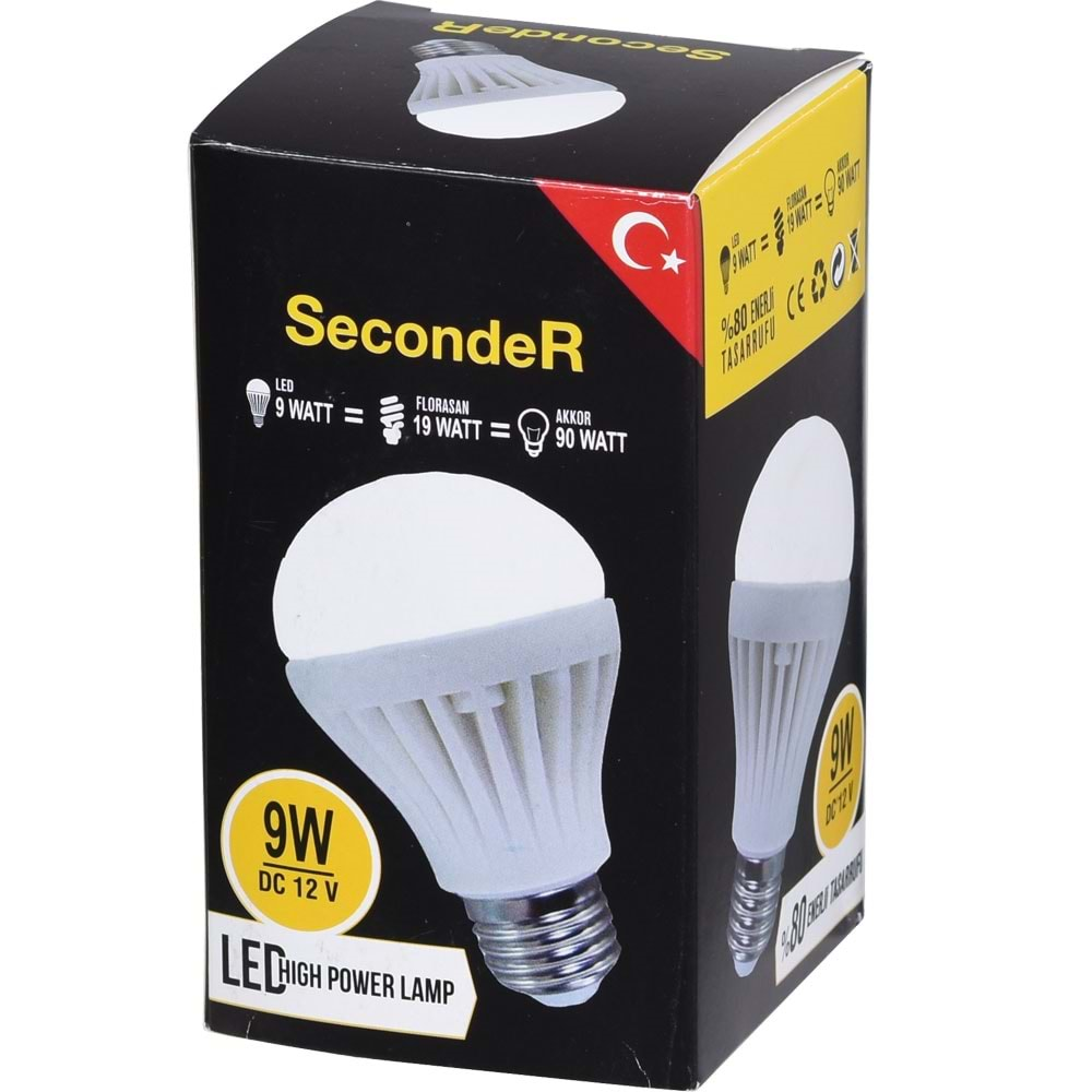 SECONDER 12V 9W Led Ampul SC-129