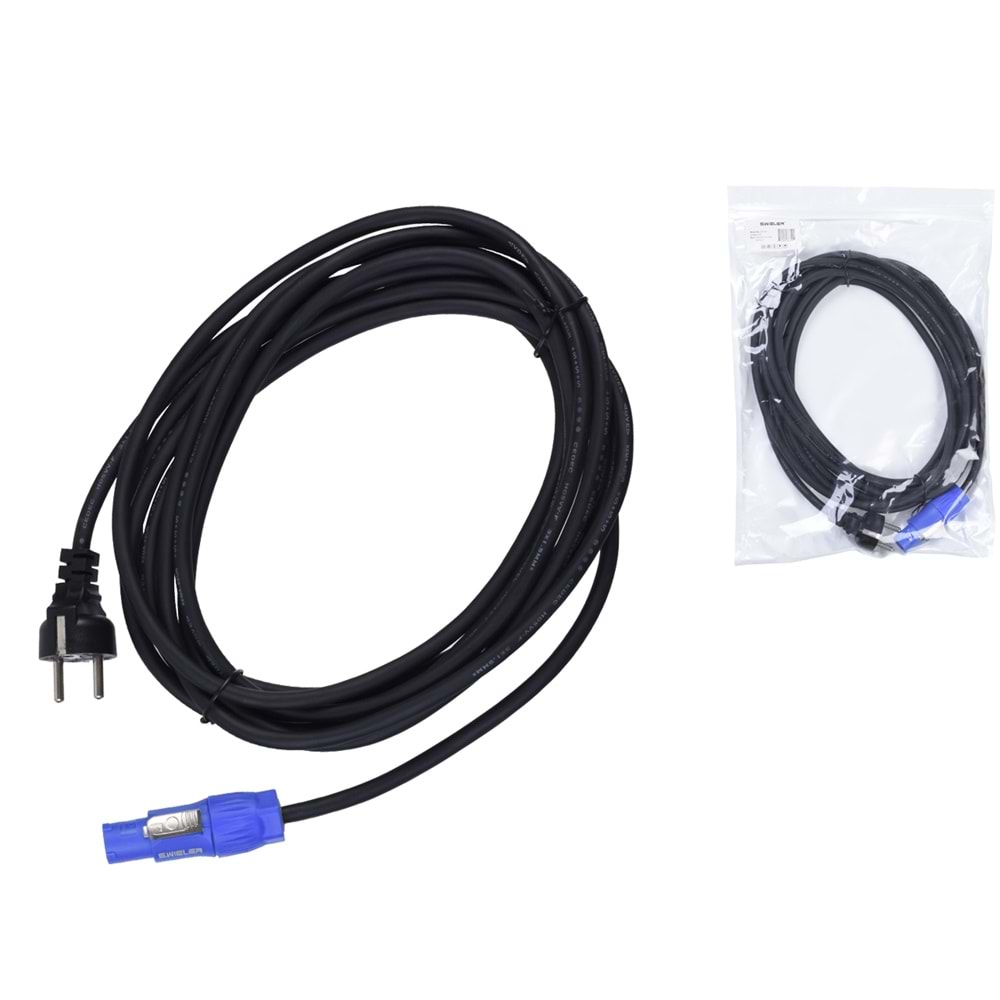 S.WIELER Powercon - 220V 3X1.5 mm Kablo Uzunluğu: 3 Metre SPV-3M