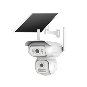 JOYSEE 4 MP Kamera Solar Panelli 2,4 GHz Wi-Fi Çift Lens PTZ Kamera SW-2
