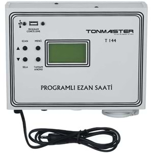 TONMAISTER Duvar Tipi Programlı Ezan Saati T-144