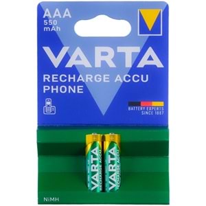 VARTA 550 Mah AAA Şarjlı İnce Kalem Pil 58397 T-397