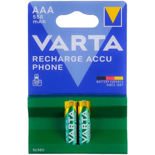 VARTA 550 Mah AAA Şarjlı İnce Kalem Pil 58397 T-397