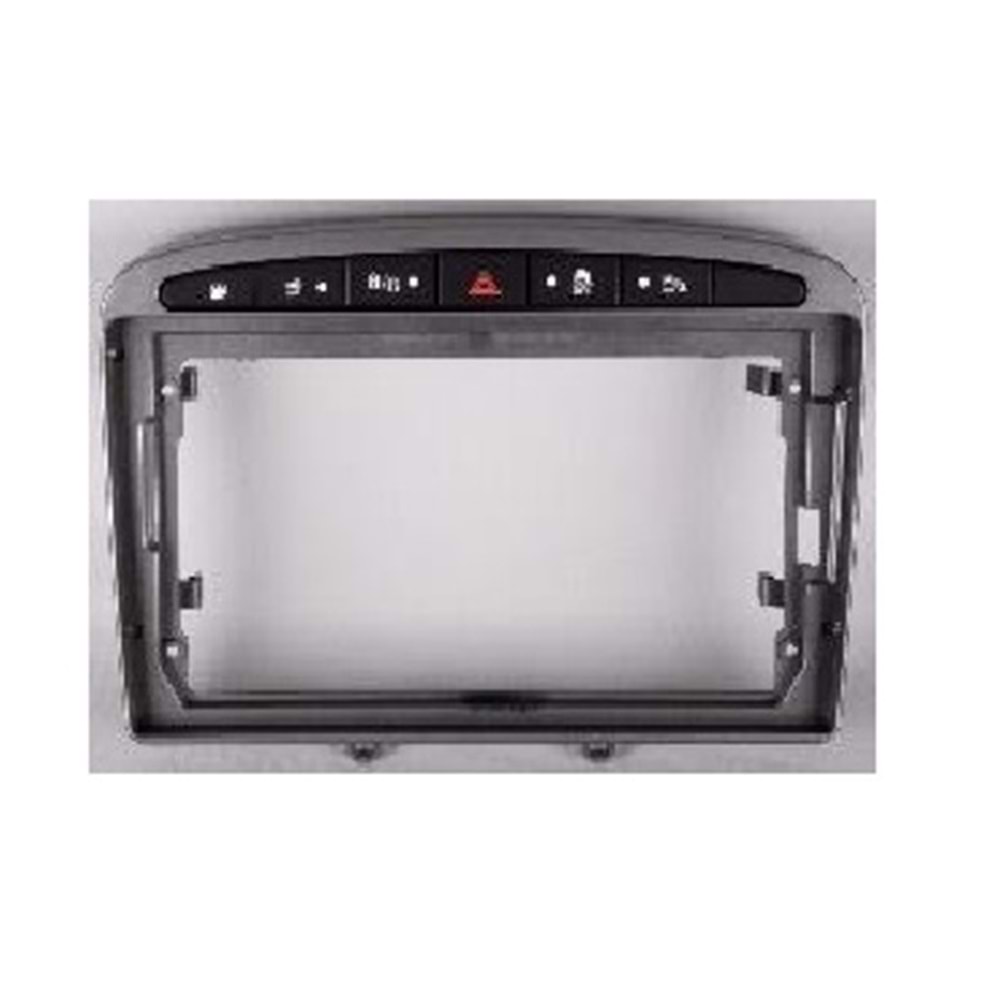 FOR-X 9 inc Peugeot 308 2008+Koyu Gümüş Çerçeve (Canbus var) TAC-156