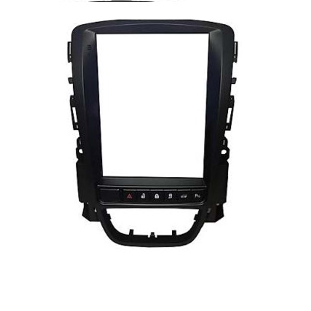 FOR-X 9,7 inc Opel Astra J 2010-2014 Dörtlü Düğmesi Dahil Siyah Çerçeve (Canbus Var) TAC-341