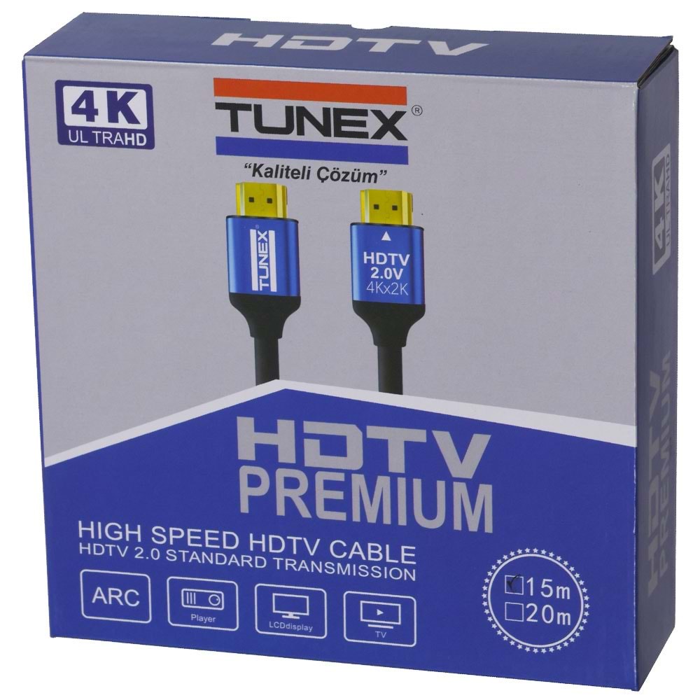 TUNEX 1,5 Mt 4K Profesyonel HDMI Kablo THD-1,5 4K