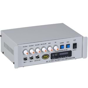WEST SOUND 100W 3 Kanal 12V Mikserli Seçim Amfisi TKS-100 M DC 12 V