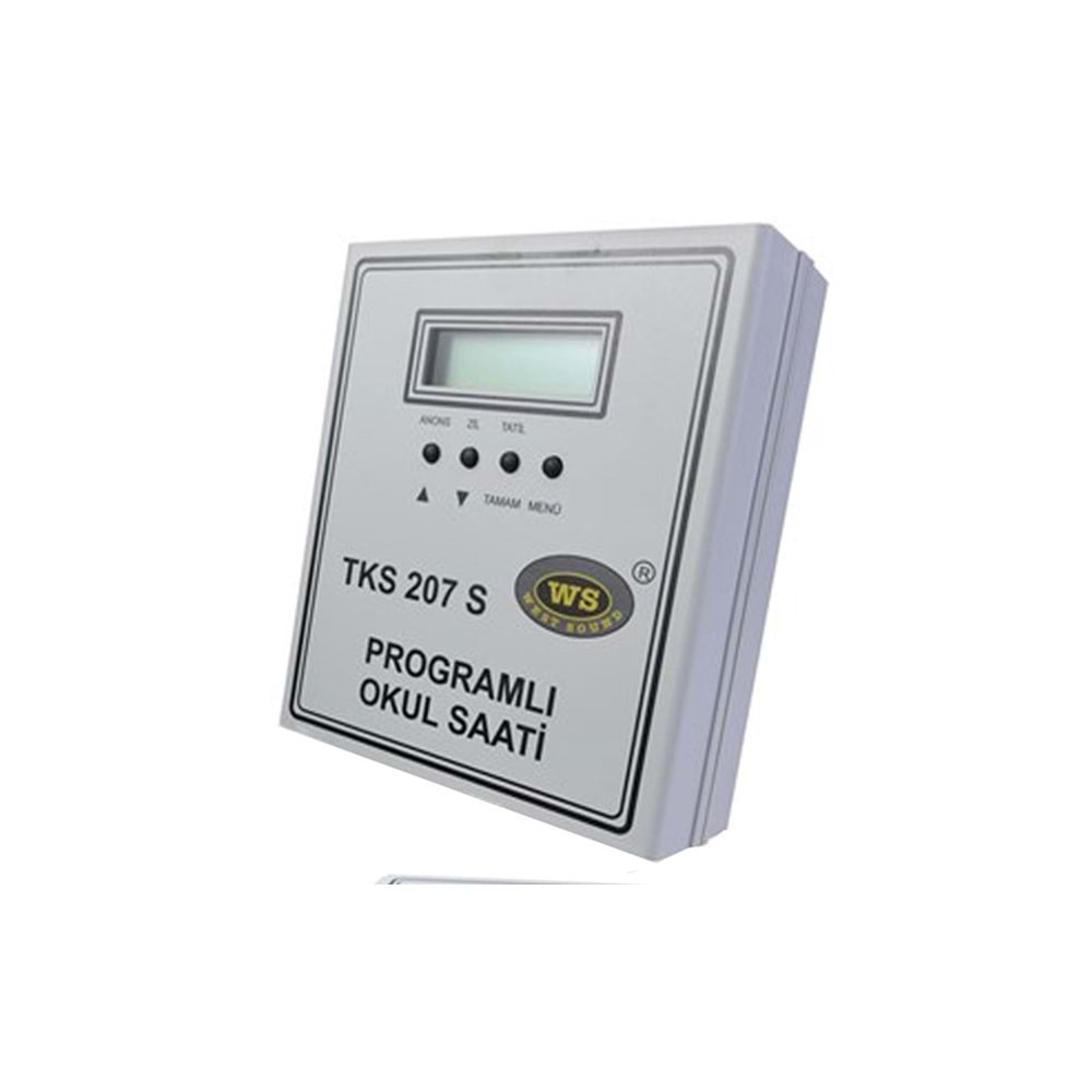 WEST SOUND Usb Li Duvar Tipi Okul Zil Saati TKS-207-S USB