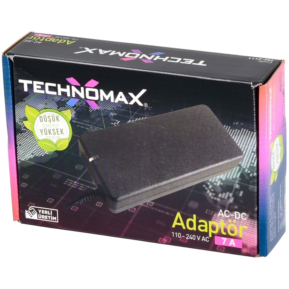 TECHNOMAX 12V 3A Aralı Plastik Adaptör TM-2109