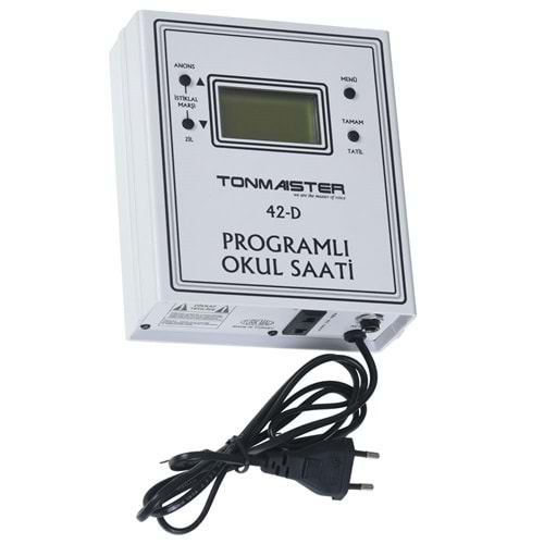 TONMAISTER Akıllı Usb Li Duvar Tipi Okul Zil Saati TM-42 D