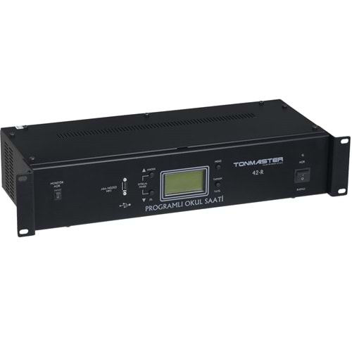 TONMAISTER Akıllı Usb Li Rack Tipi Okul Zil Saati TM-42 R