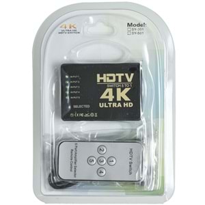 ECONEX 5 Giriş 1 Çıkış HDMI Switch (Seçici) TNX-1007
