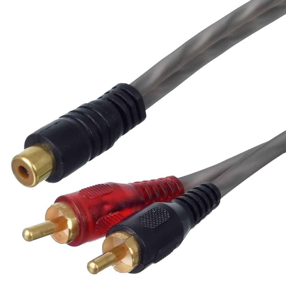 TUNEX 1 Rca Dişi 2 X RCA Erkek 32 Cm Y Kablo TNX-130-30