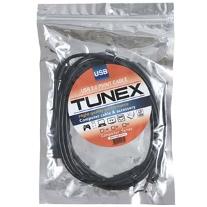 TUNEX USB 2.0 3 Metre Usb Yazıcı Kablosu TNX-3500-3