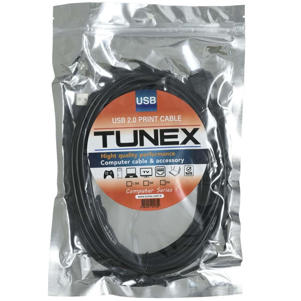 TUNEX USB 2.0 USB Erkek - USB Dişi 5 Metre Uzatma Kablosu TNX-4500-5