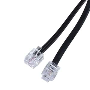 TUNEX Telefon Köken Kablo Jaklı 2 Mt Siyah TNX-4812 BK