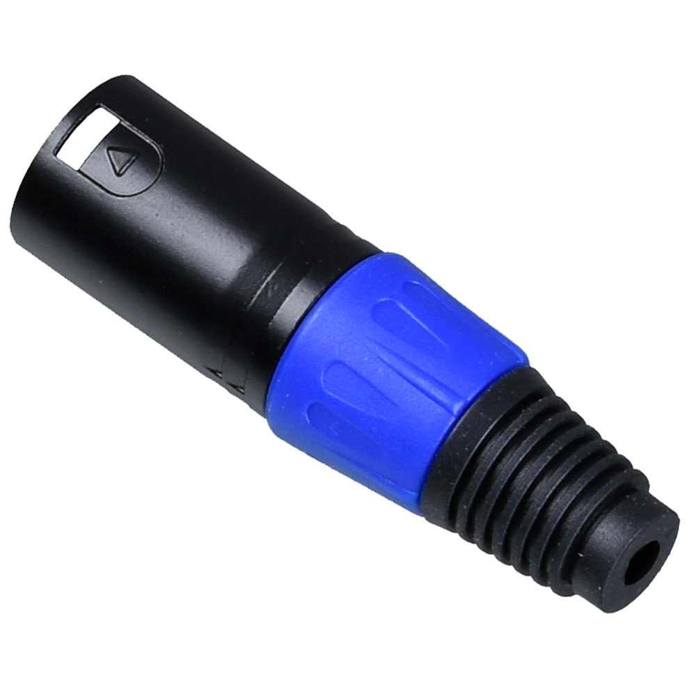 TUNEX Blue Metal Xlr Canon Erkek Jak TNX-4813 BL