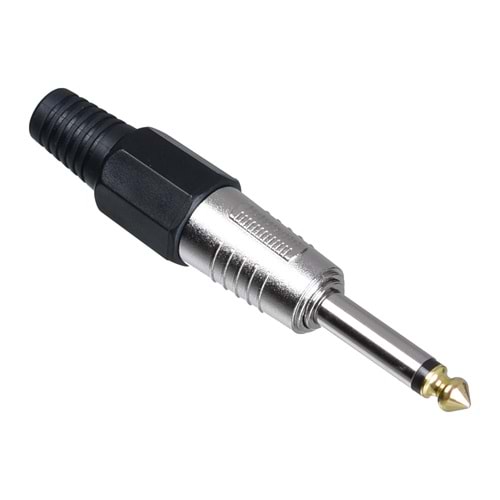 TUNEX Black 6,3 Mm ERKek Mono Metal Jak TNX-4815-E BK