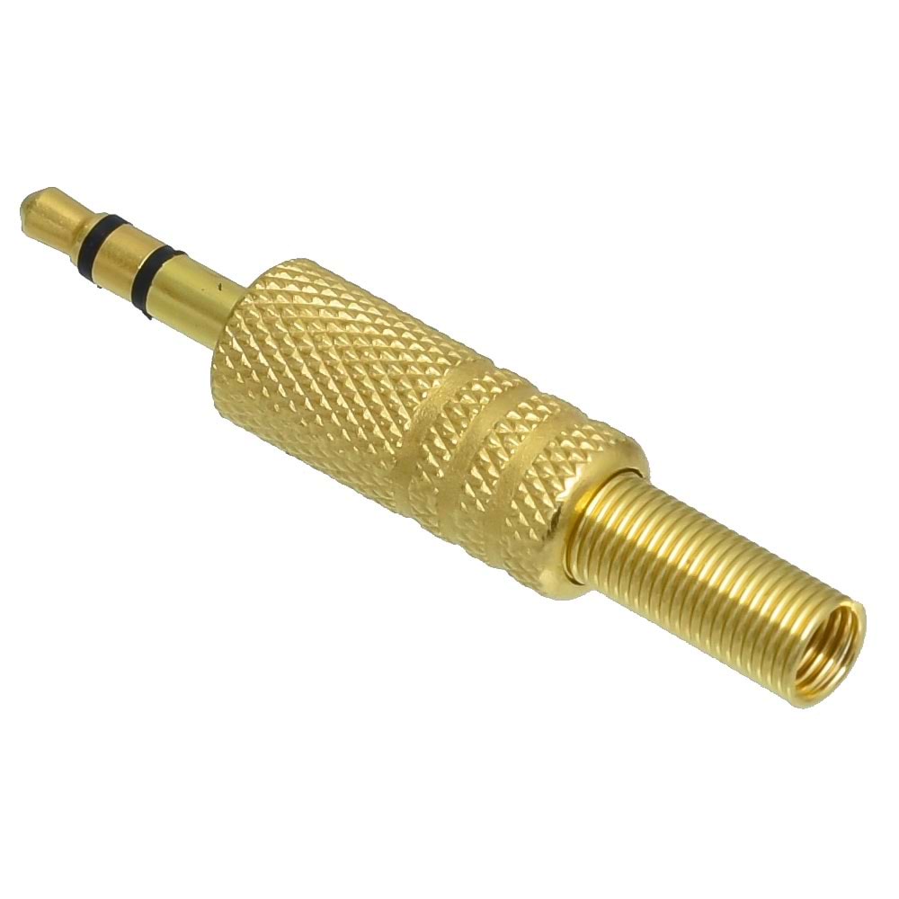 TUNEX 3,5 mm Erkek Stereo Gold Metal Jak TNX-4821