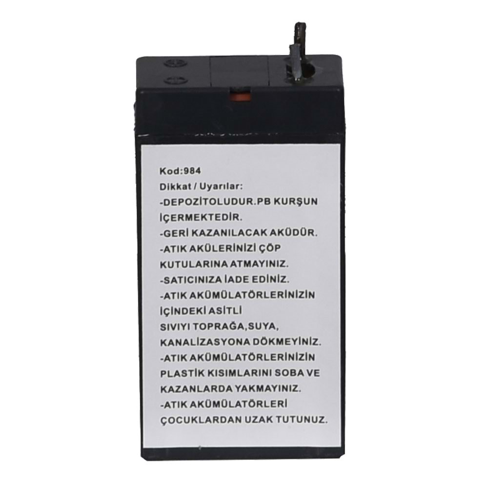 TUNEX 4V 0,7A Siyah Kuru Bakımsız Akü TNX-4V07A