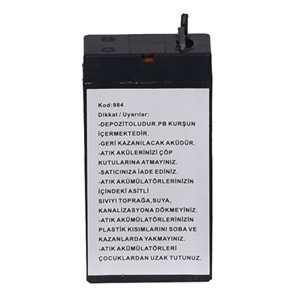 TUNEX 4V 0,7A Siyah Kuru Bakımsız Akü TNX-4V07A