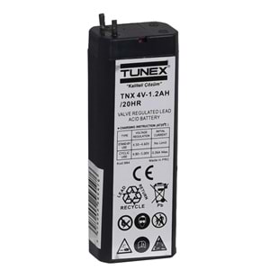 TUNEX 4V 1,2A Siyah Kuru Bakımsız Akü TNX-4V1,2A