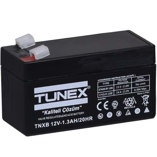 TUNEX 12V 1,3A 0,51 Kg Kuru Bakımsız Akü TNXB-12V1,3A