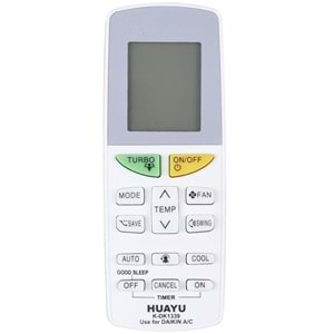 HUAYU Daikin Üniversal Klima Kumandası (K-DK1339) TR-058