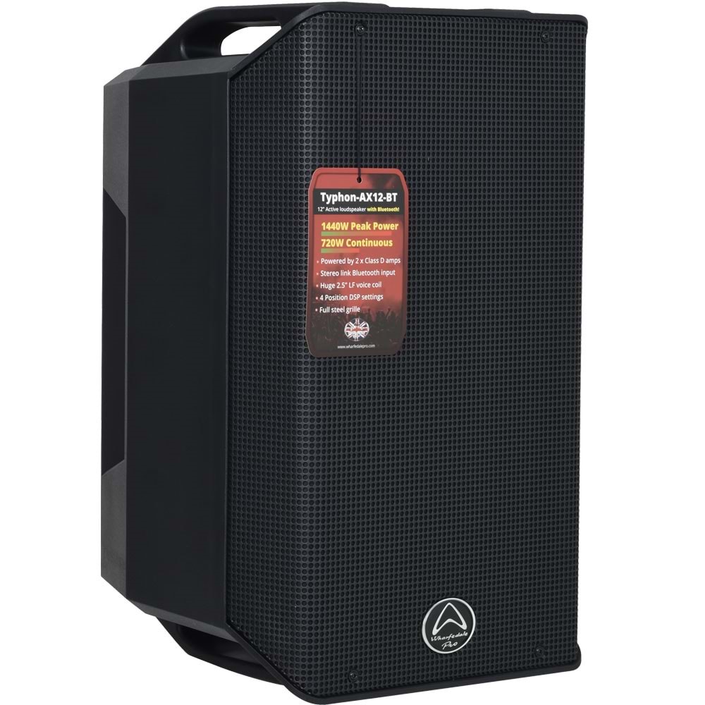 WHARFEDALE Pro Typhon Ax12-Bt 12'' Siyah Aktif Kabin Hoparlör TYPHON AX12-BT