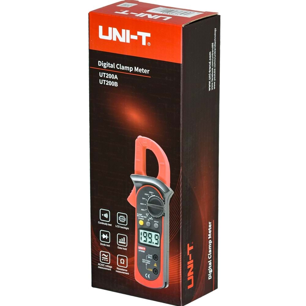 UNI-T Dıgıtal Pensampermetre UT-200-A