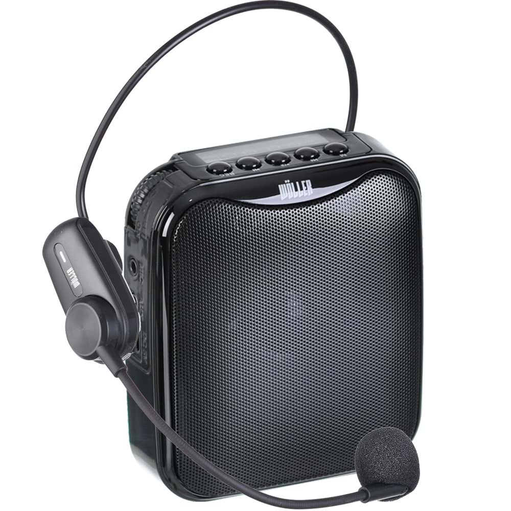 WÖLLER 30W Bluetooth ve USB Girişli Kayıtlı Şarjlı Rehber Amfisi V-317