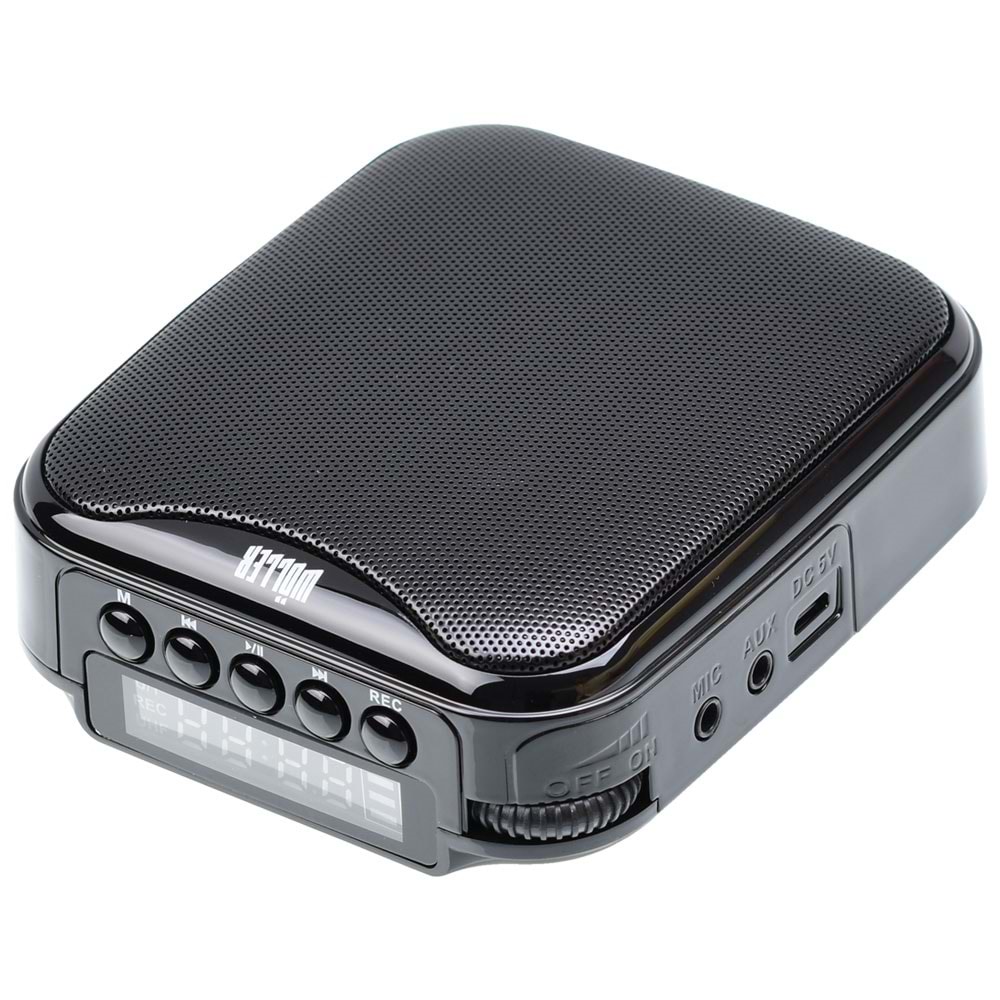 WÖLLER 30W Bluetooth ve USB Girişli Kayıtlı Şarjlı Rehber Amfisi V-317