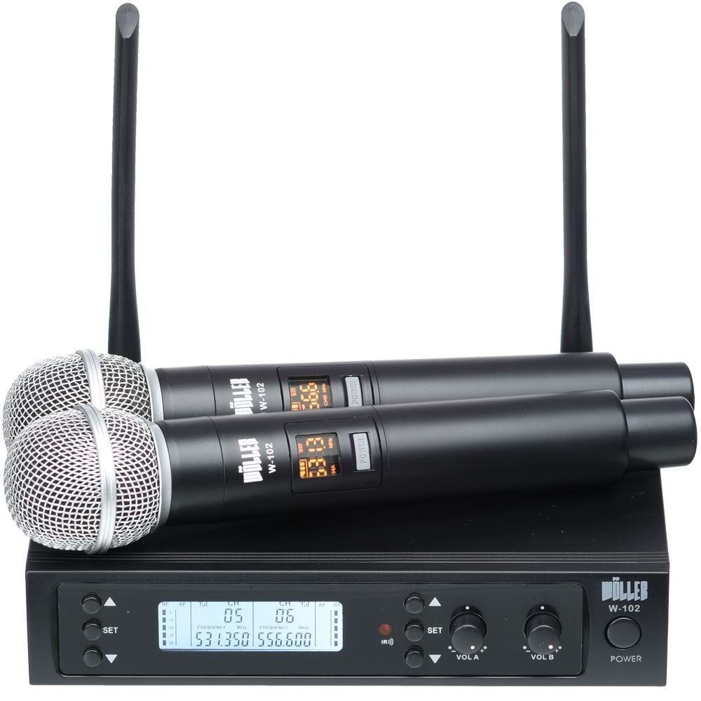 WÖLLER Uhf İki El Dijital Kablosuz Mikrofon W-102 EE