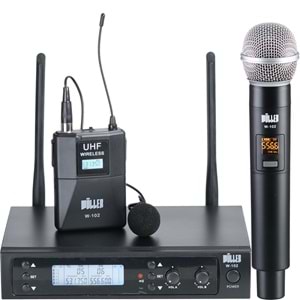 WÖLLER Uhf 1 El 1 Yaka Dijital Kablosuz Mikrofon W-102 EY