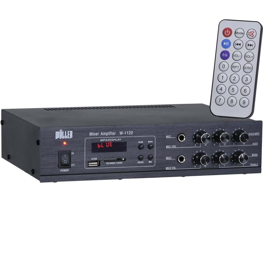 WÖLLER 80W 100V Usb-Sd-Bt Amfi W-1120