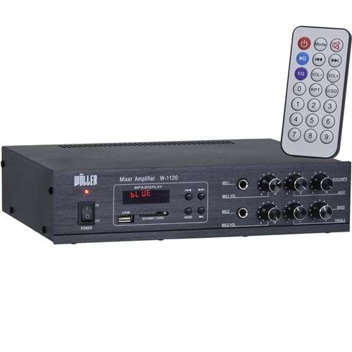 WÖLLER 80W 100V Usb-Sd-Bt Amfi W-1120