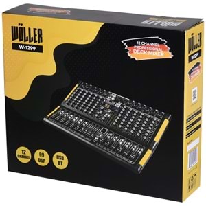 WÖLLER 12 Kanal 99 Dsp Effect Deck Mixer W-1299