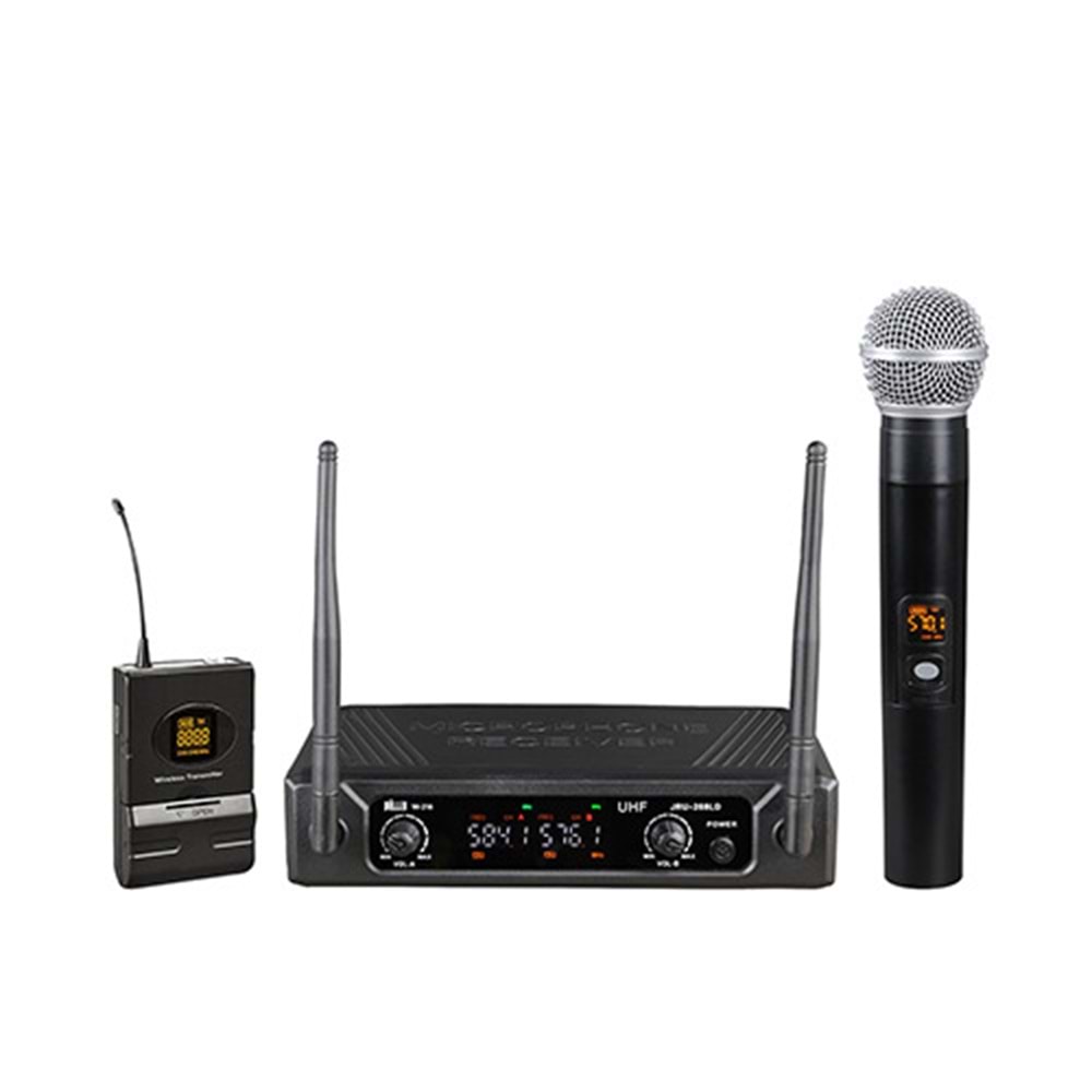WÖLLER Uhf 1 El 1 Yaka 16 Değiştirebilir Frekans Kablosuz Mikrofon W-216 EY