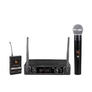 WÖLLER Uhf 1 El 1 Yaka 16 Değiştirebilir Frekans Kablosuz Mikrofon W-216 EY