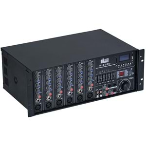 WÖLLER 100V - 8 OHM 300W 6 Kanal Power Mikser Amfi W-2300